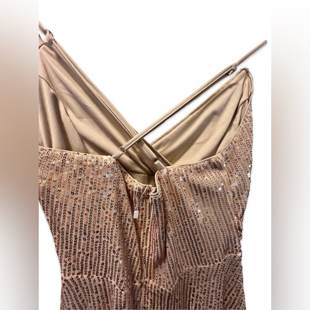 NWT MD&M Gold Dress - Picture 3 of 7